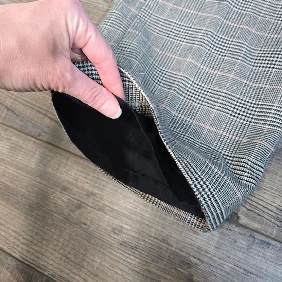 LL Bean Houndstooth Plaid Pants Trouser Pants Classic Fit Stretch Waist Size 12 - Picture 5 of 15